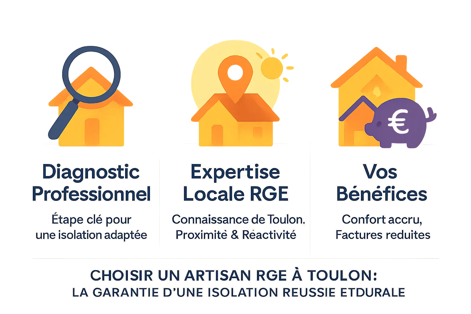 Artisan RGE isolant une toiture à Toulon