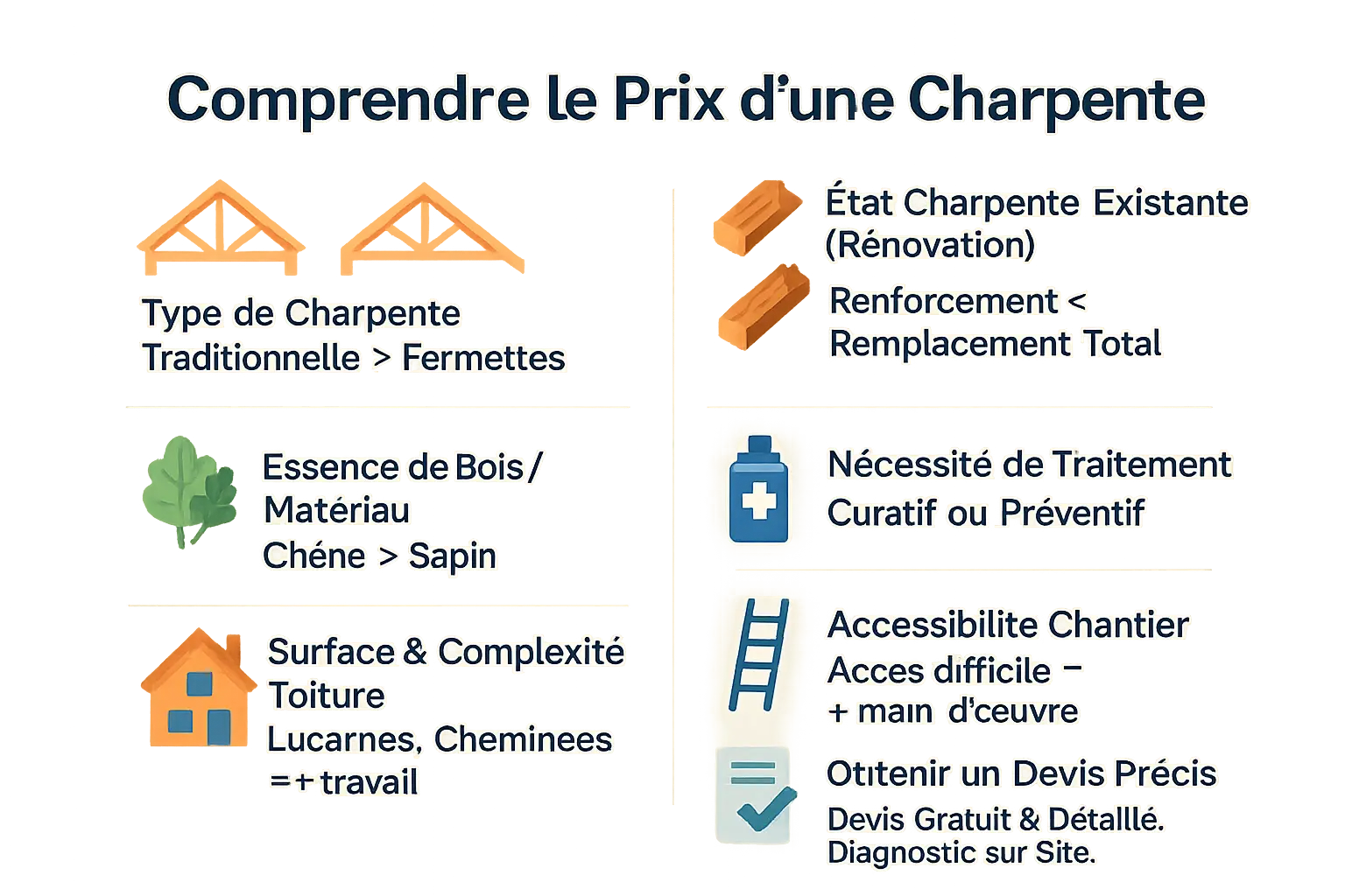 Charpente traditionnelle en bois