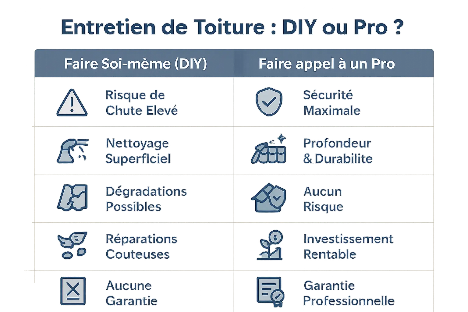 Comparaison entre nettoyage de toiture professionnel et en DIY