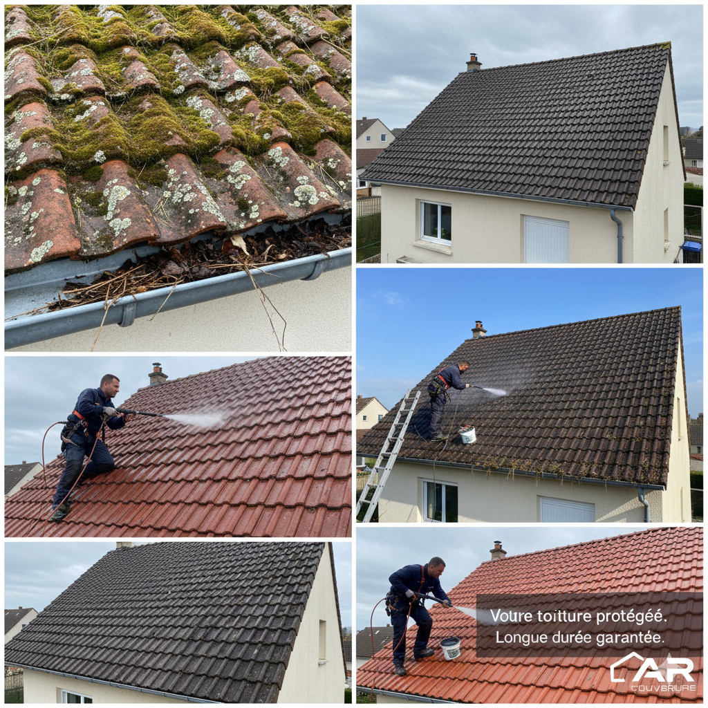 Nettoyage de toiture a six fours